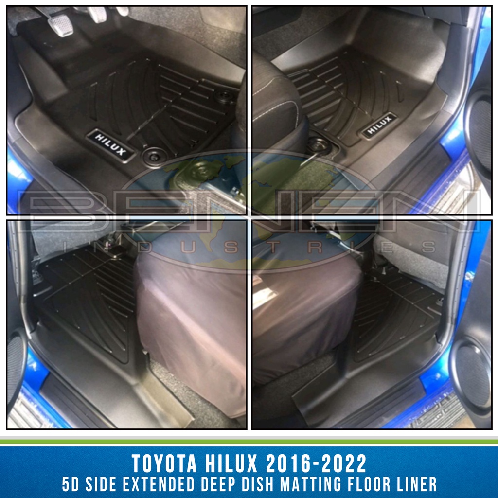 HILUX REVO / CONQUEST 2016 2022 5D SIDE EXTENDED DEEP DISH MATTING