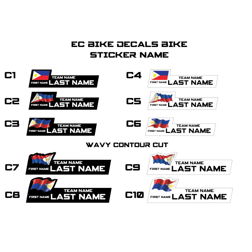 Bike Sticker Name Design Promotions