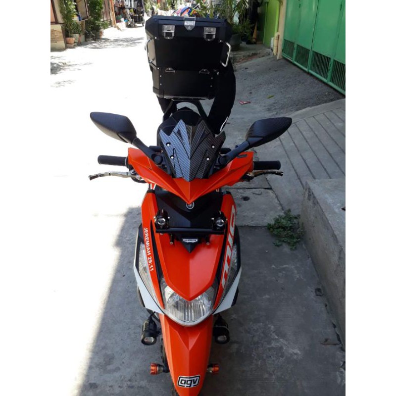 Mio i125 M3 / Soul i 125 SEC Side Mirror with Bracket and Visor SET