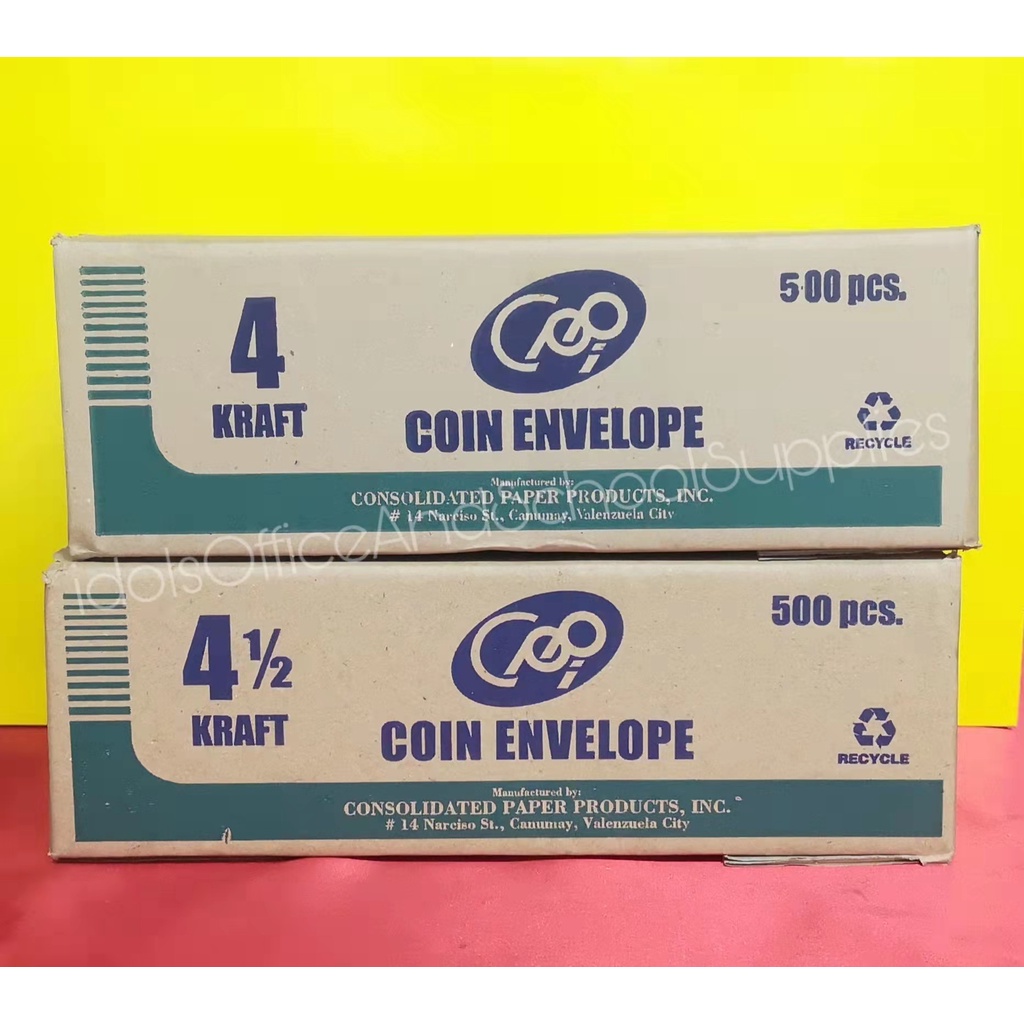 Coin Envelope No. 4 and No. 4 1/2 (500 pcs) Shopee Philippines