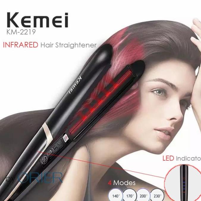 Kemei Km2219 Infrared 2 In 1 Hair Straightener Shopee Philippines