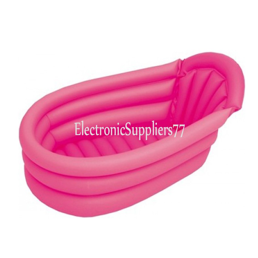 Bestway Childrens Baby Inflatable Bath Cushioned (Pink) Shopee