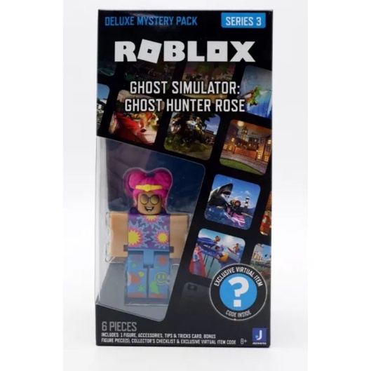 Robloxs Deluxe Pack Series 3 Figure Ghost Simulator Ghost Hunter Rose