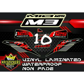 Mio i 125 Stock Decals Shopee Philippines