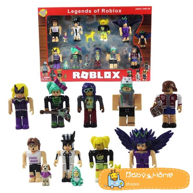 9pcs Set Roblox Figures Toy 7cm Pvc Game Roblox Toys Girls Christmas Gift Shopee Philippines - roblox toys full set