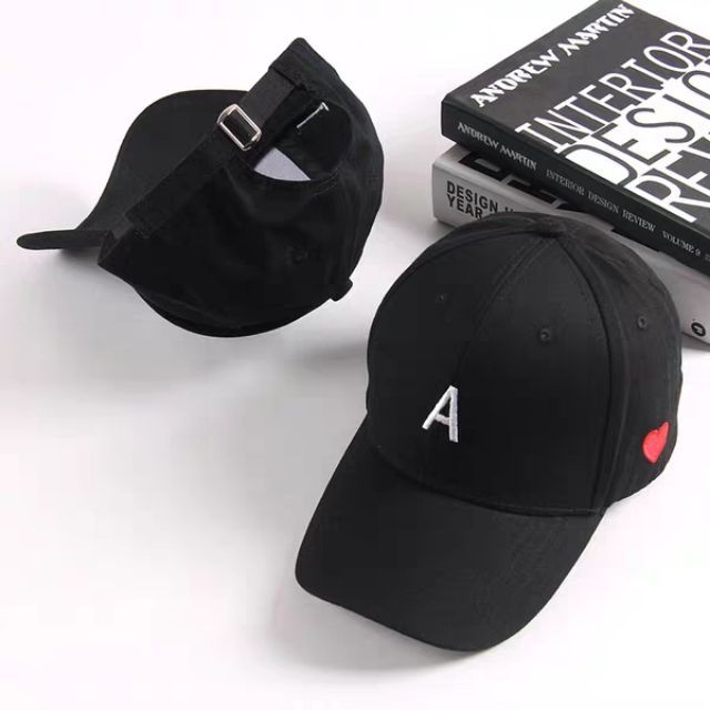 letter a baseball cap