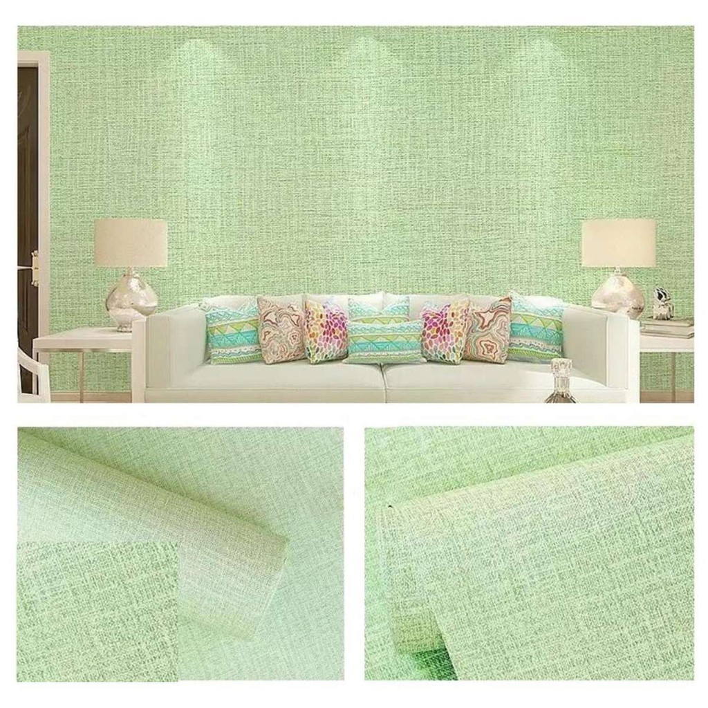 wall decor IDA Wallpaper Light Green PVC Self adhesive Waterproof Wallpaper  Home Decor Wall (WP528) | Shopee Philippines