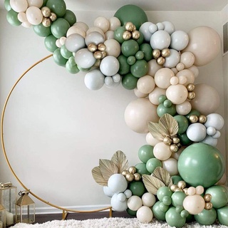 ◊Sage Green Balloon Garland Arch Kit Green Blush Gold Gray Balloons for Wedding Birthday Baby Showe #1