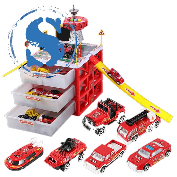 Car Parking Lot Drawer Kids Toys 