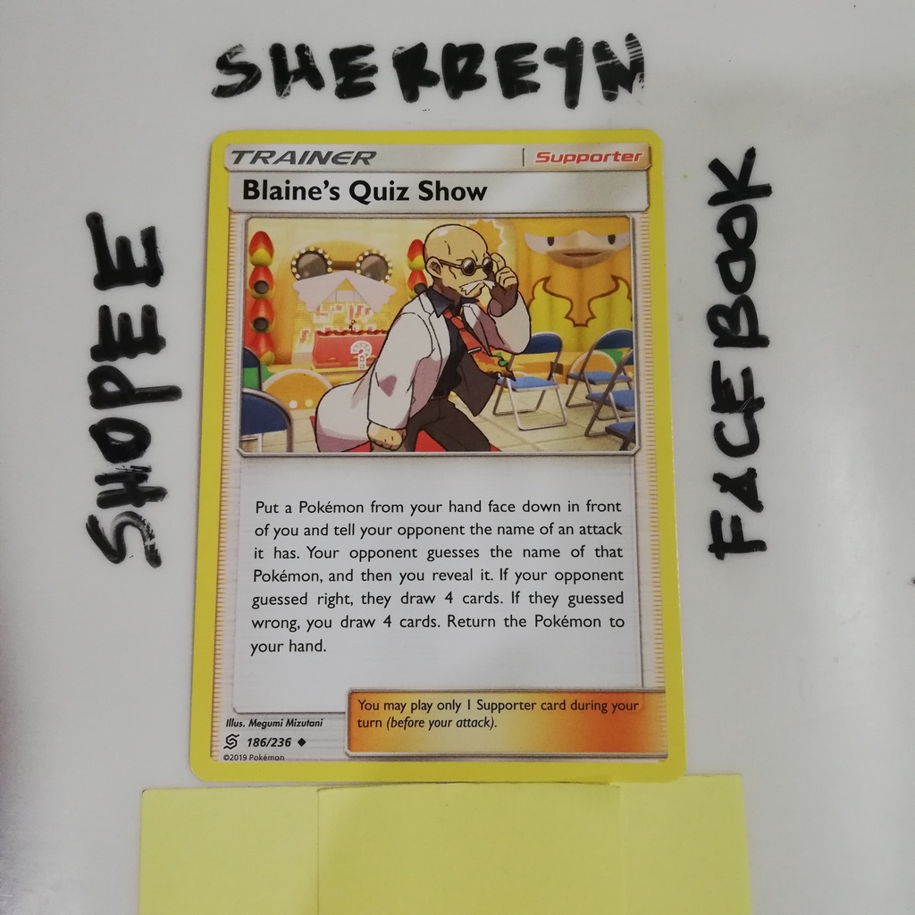 Blaine's Quiz Show 186/236 2019 Blaine's Last Stand 52/