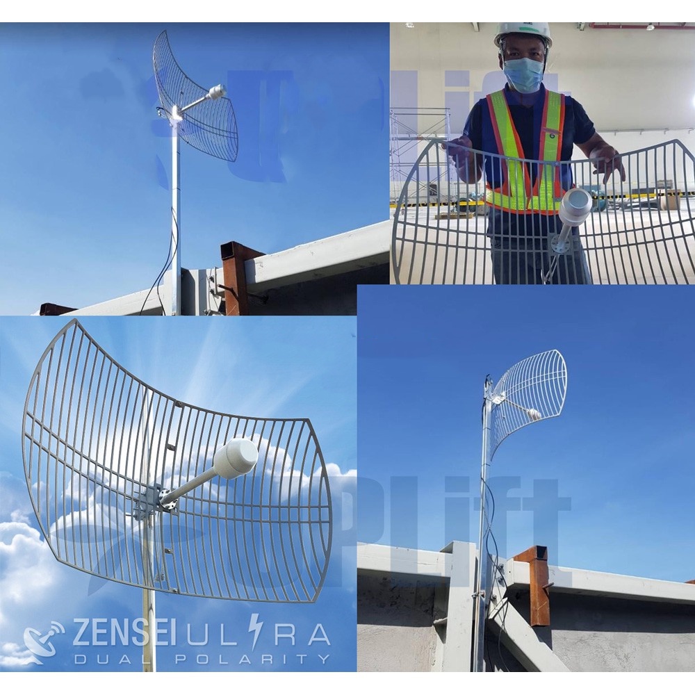 Parabolic Antenna Dual Polarity 2x30dBi [48dBi] Grid MiMo HyperWave 5G