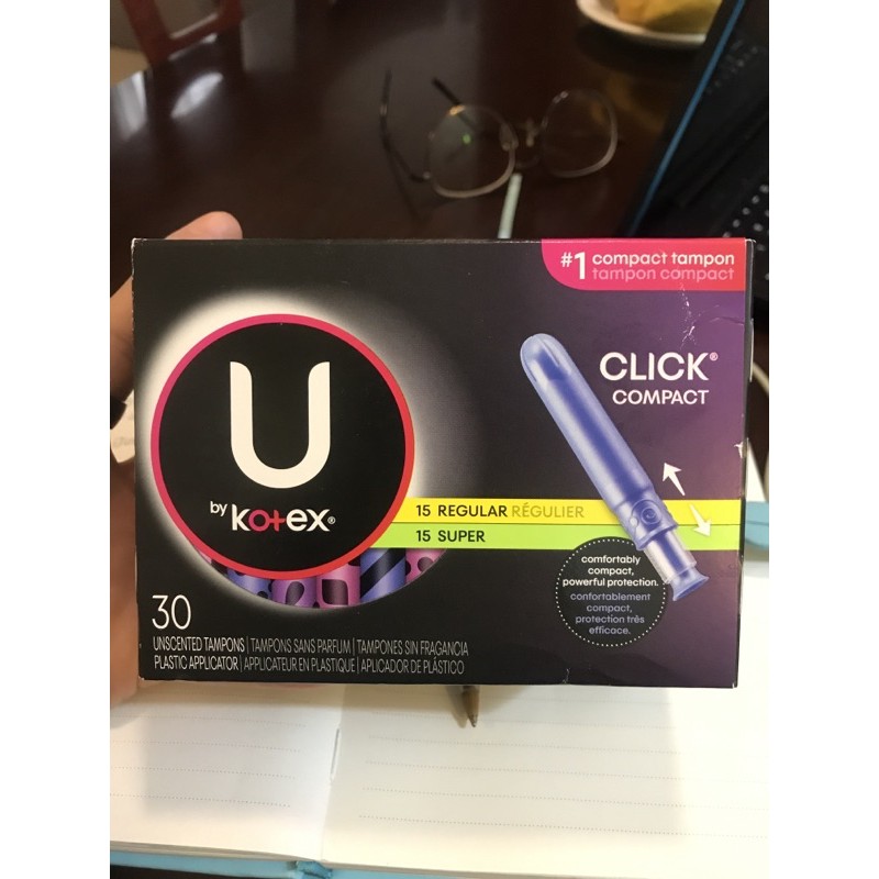 Imported U Kotex Click Compact Tampon Unscented Shopee Philippines
