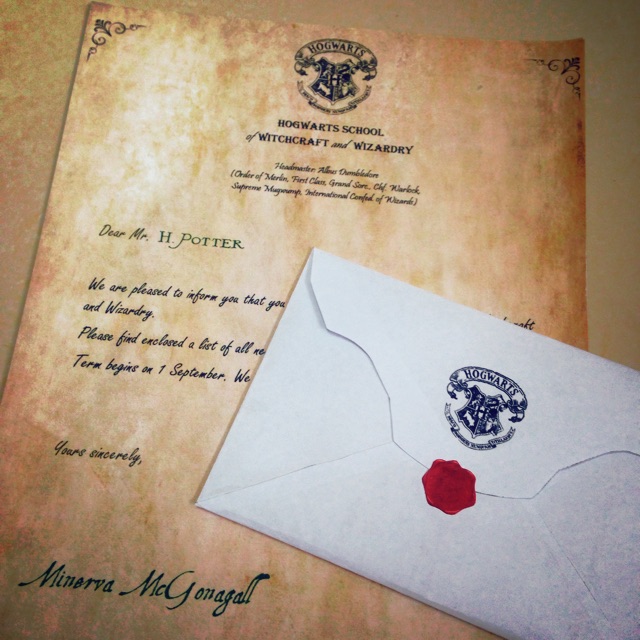 Customized Personalized Harry Potter Acceptance Letter Shopee Philippines