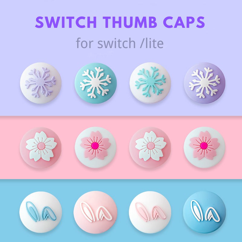 cute switch thumb grips