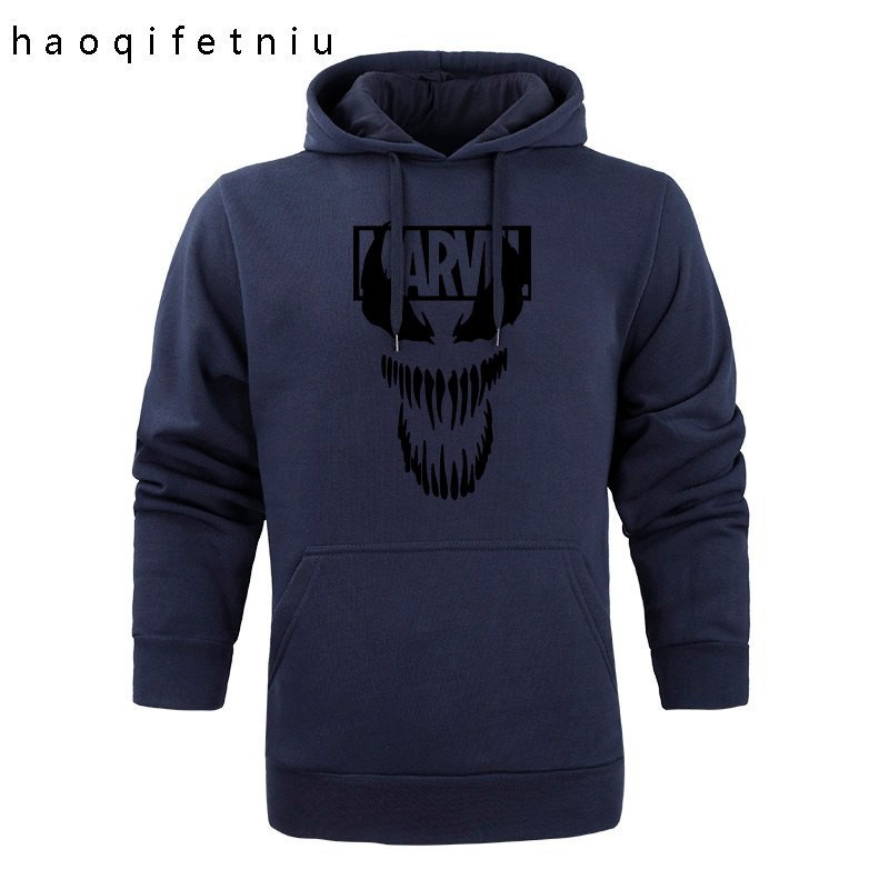 marvel venom hoodie sweatshirts anime sturdy superhero cool gray tops hoody  men