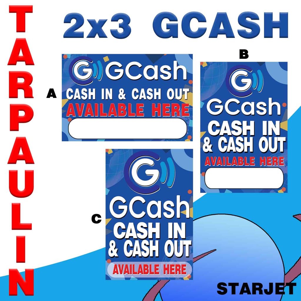 GCASH CASH IN/OUT 2X3 TARPAULIN | Shopee Philippines