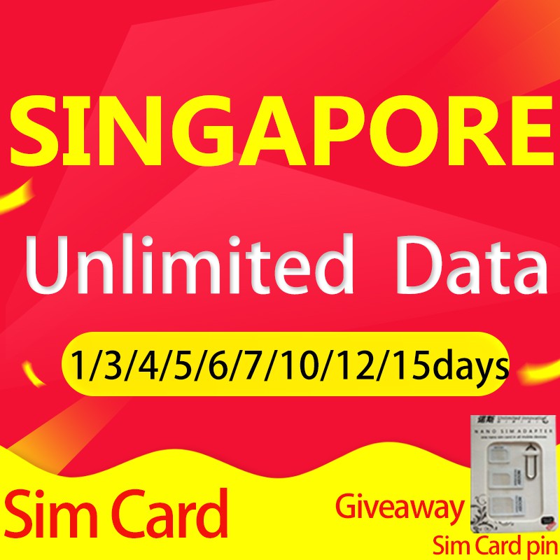 Singapore Unlimited Data Sim Card 3 5 7 8 10 12 15 Days Singapore Internet Unlimited Shopee Philippines