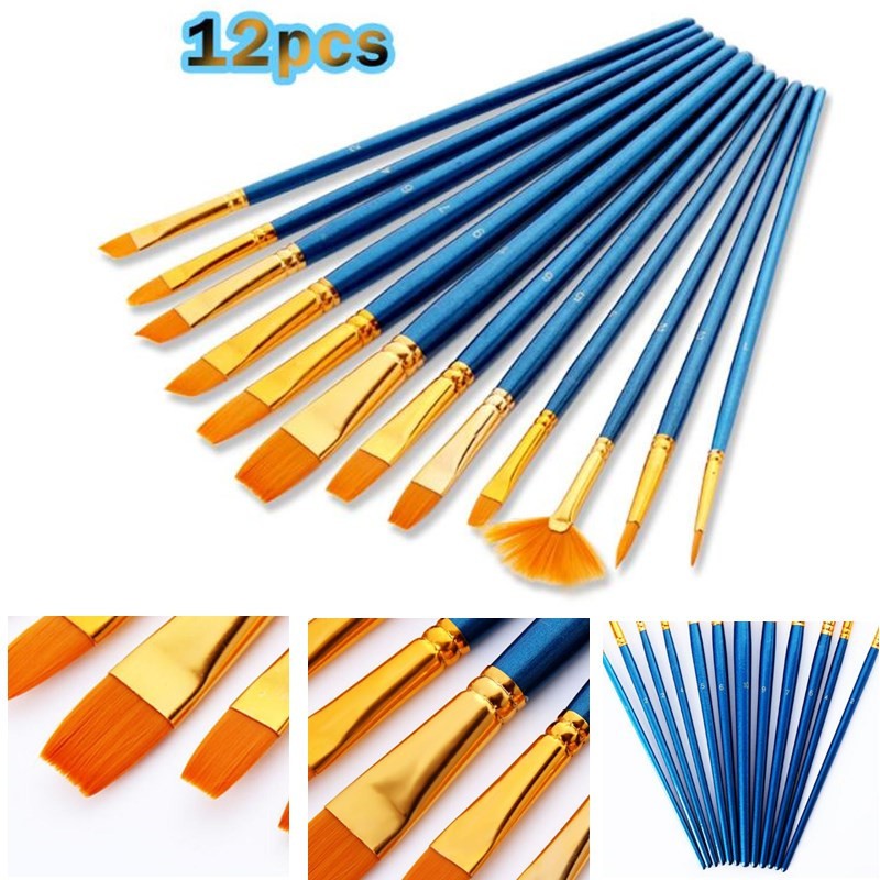 12pcs-set-wooden-oil-painting-brushes-artist-acrylic-panit-art-supply