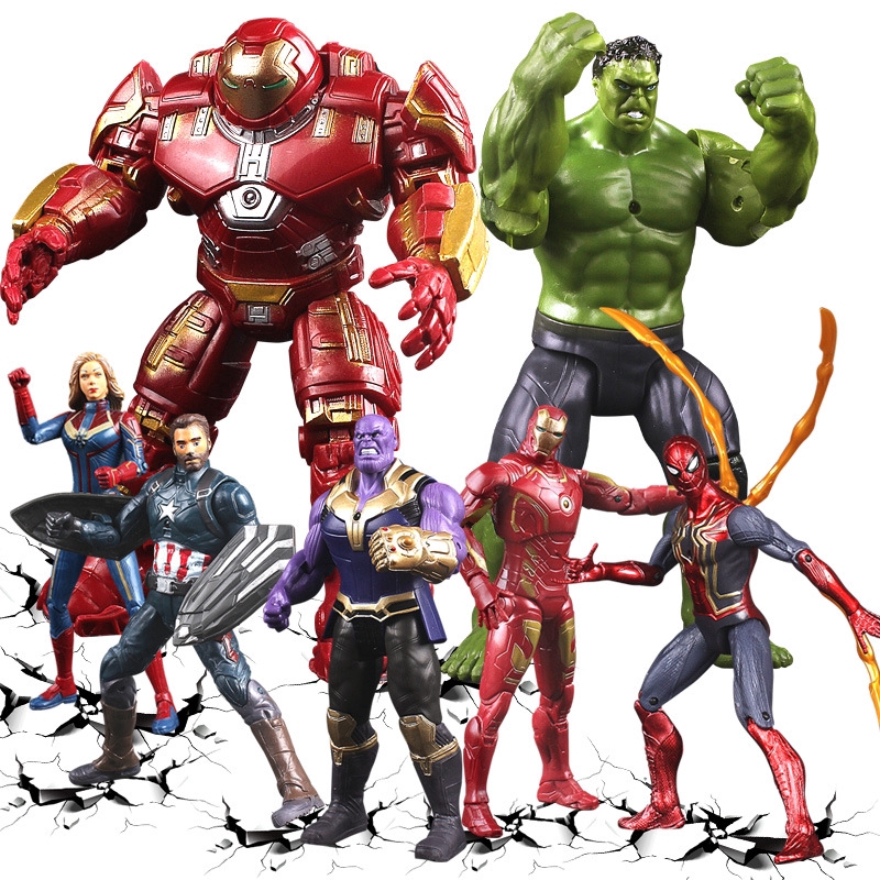 Marvel Avengers SpiderMan Thor Hulk Super Hero Action Figure Figma Bday Toy Gift 