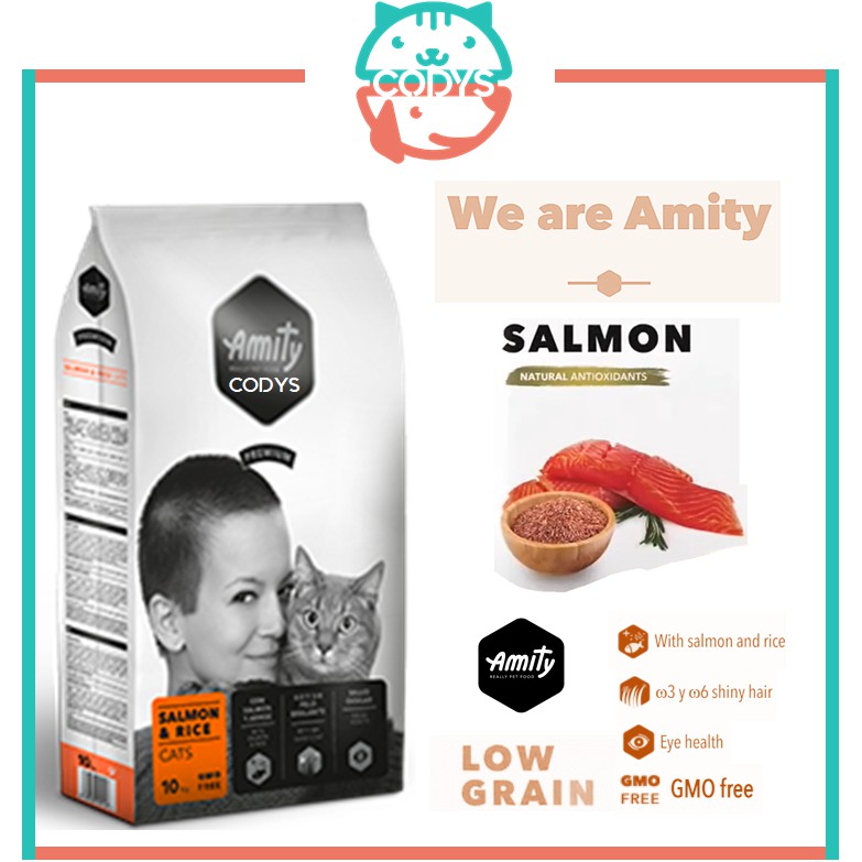 AMITY Premium Salmon and Rice Cat Food (1.5kgs) Shopee Philippines