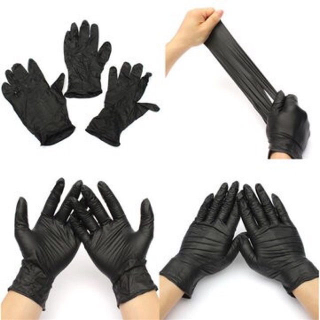 Disposable black gloves for salon spa use 1 pair gloves Shopee