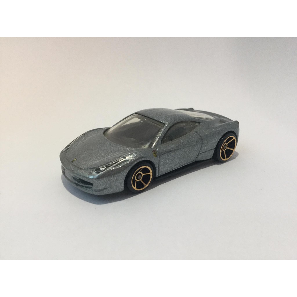 Hot Wheels Ferrari 458 Italia Metallic Flake Silver 1 64 Model Loose Shopee Philippines