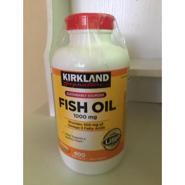Kirkland Fish oil 1000mg 400softgels Shopee Philippines