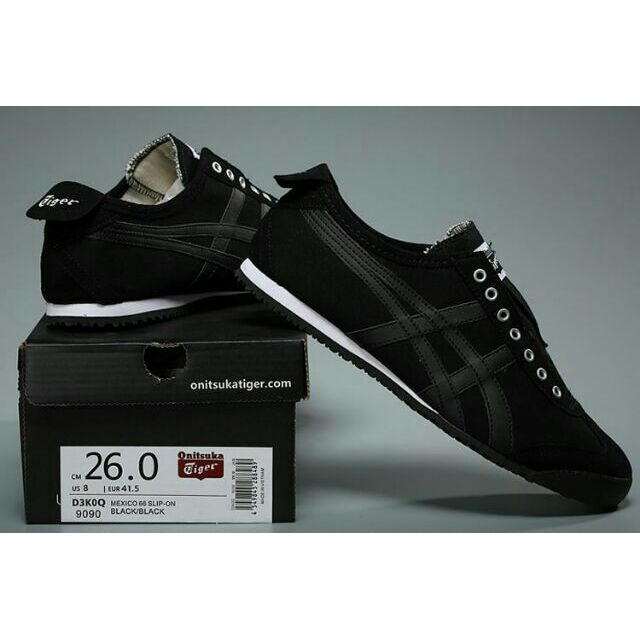 onitsuka tiger slip on black