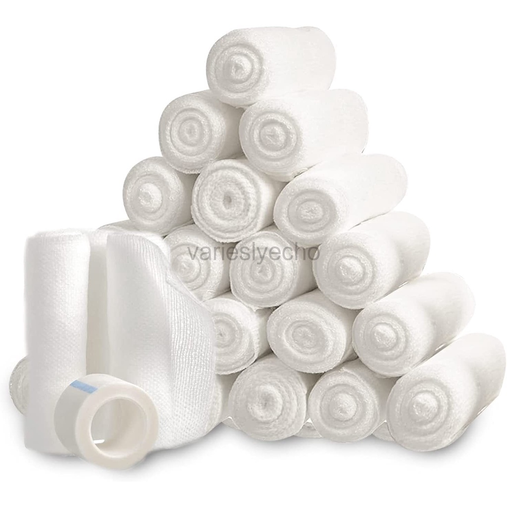 Gauze Bandage Roll 10 Roll 10*600cm Rolled Gauze Wrap White Gauze