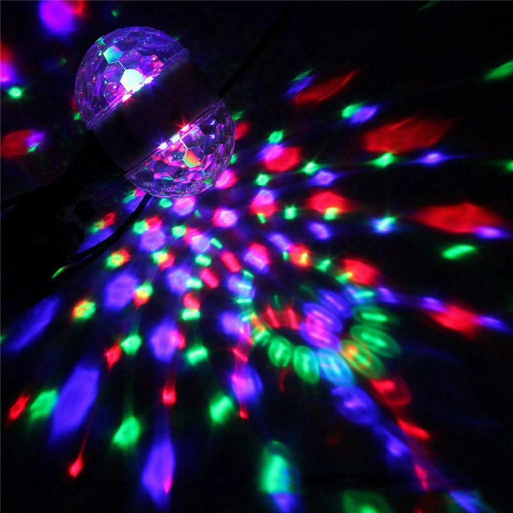 [HOMYL1] 1pc LED Lamp RGB Rotating Multi Coloured Disco Light Bulb Home Party KTV