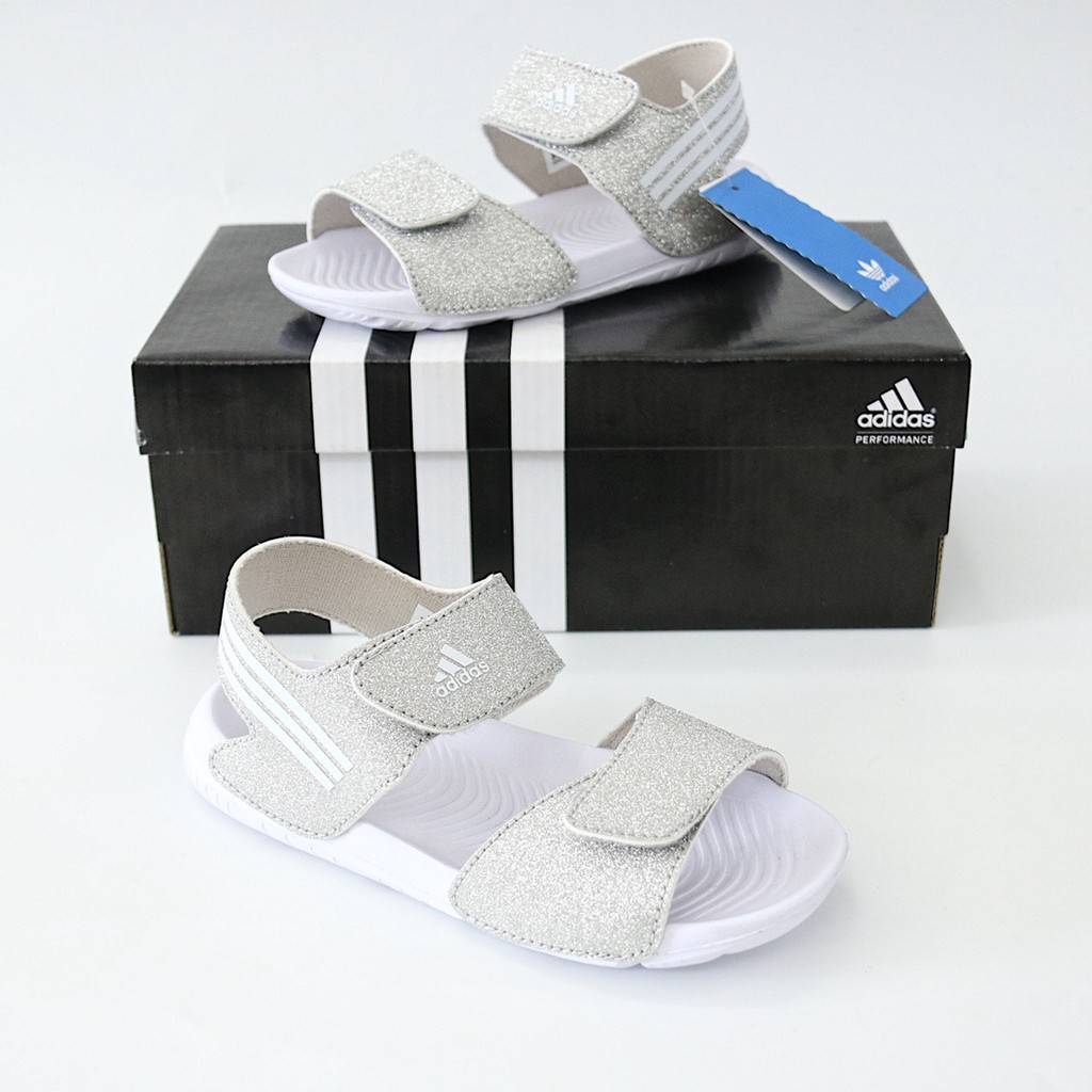 silver beach sandals