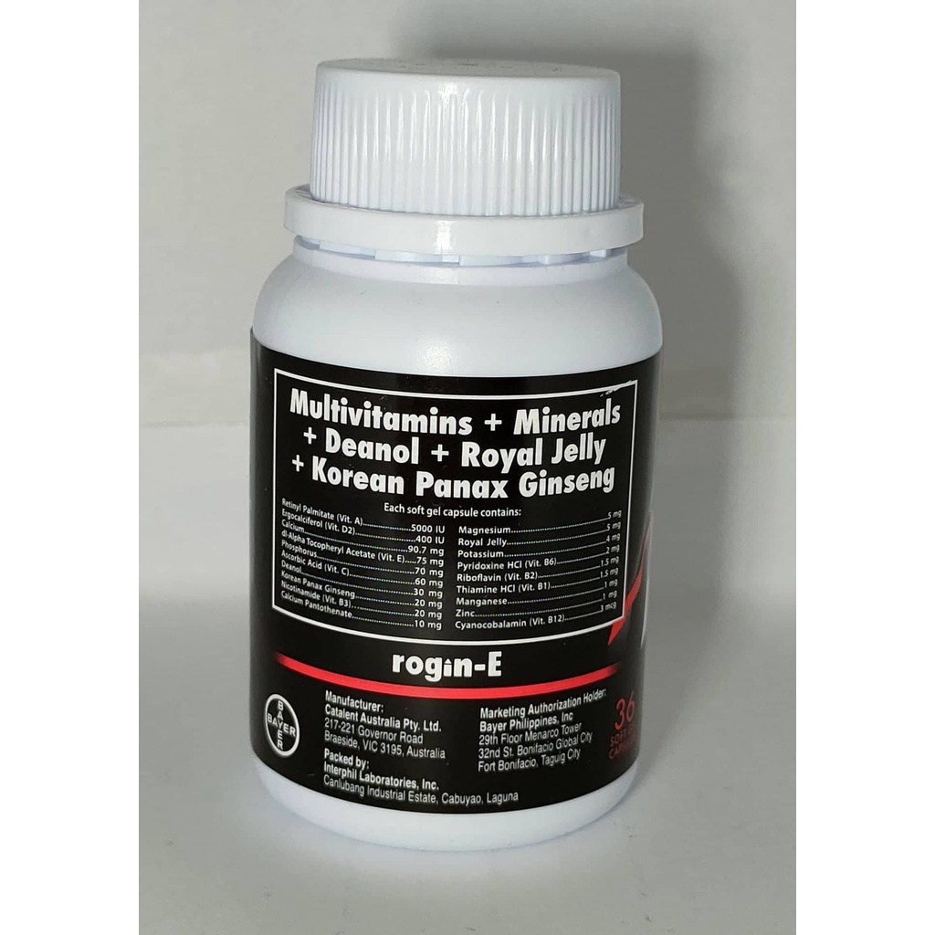 ROGINE Multivitamins and Minerals + Royal Jelly + Korean Panax Ginseng