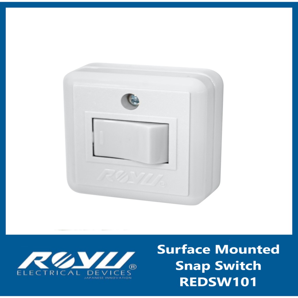 Royu Surface Mounted Snap Switch REDSW101 Original Authentic Shopee