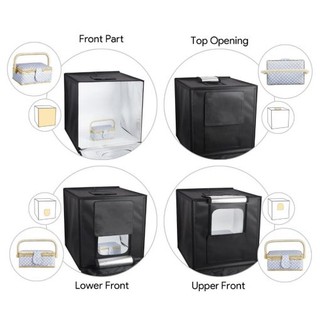 Portable Photography Box Foldable Photo Studio Lightbox 40CM LED Light Softbox for Product Pictorial #5