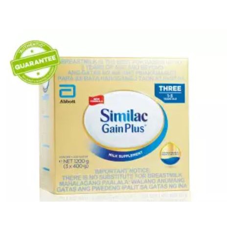 similac gain plus nutrition facts