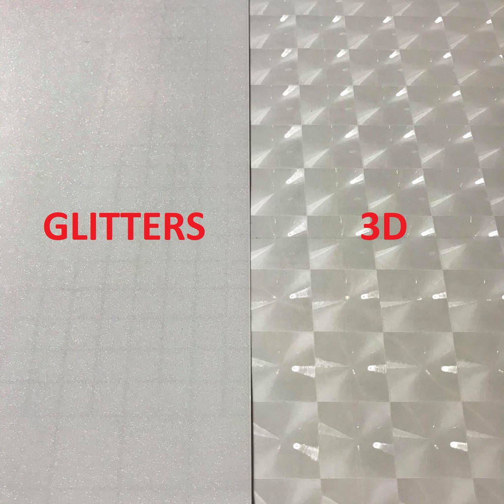 20 Sheets A4 Glitter / 3D Cold Laminating Photo Top Film Shopee