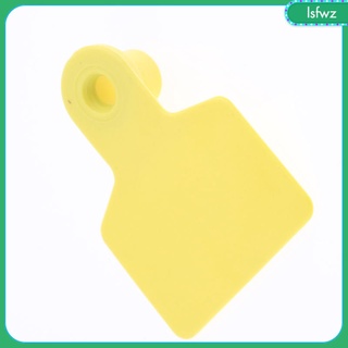 100x Yellow Livestock Blank Ear Tag Label For Dairy Cow Cattle Breed Population 