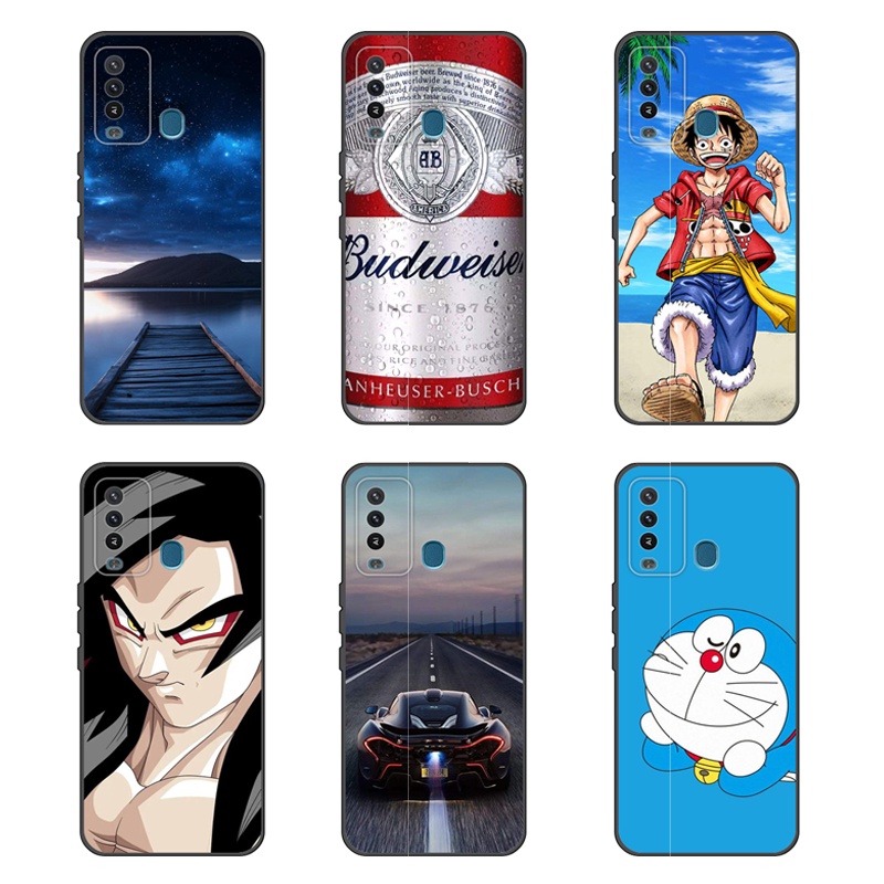 Silicone Itel P37 Pro Vision 2 Plus Case Mobile Phone Case Nakatutuwa Cartoon Style Superhero Landscape Pattern 72