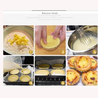 10 Pcs/lot DIY Egg Tart Mold Cake Cupcake Liner Baking Round Cup Mould Pastry #4