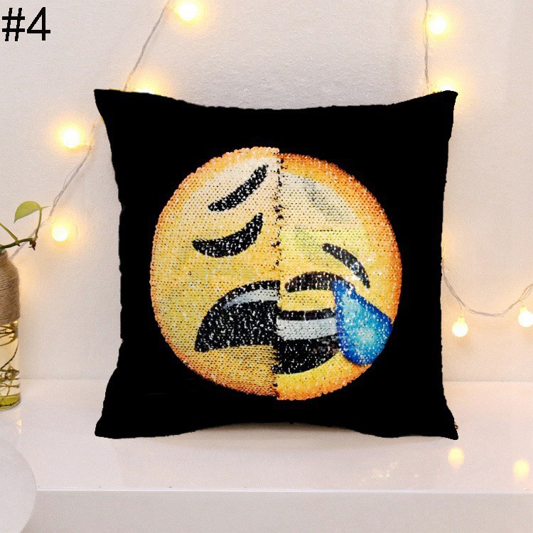 stitch emoji pillow