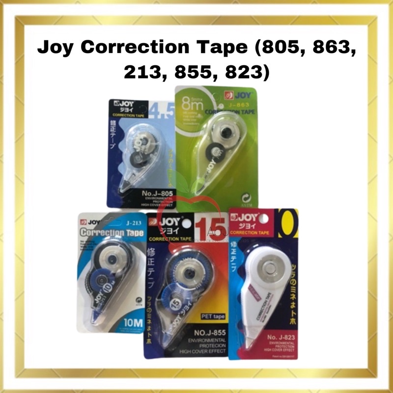 Joy Correction Tape (805, 863, 213, 855, 823) Shopee Philippines