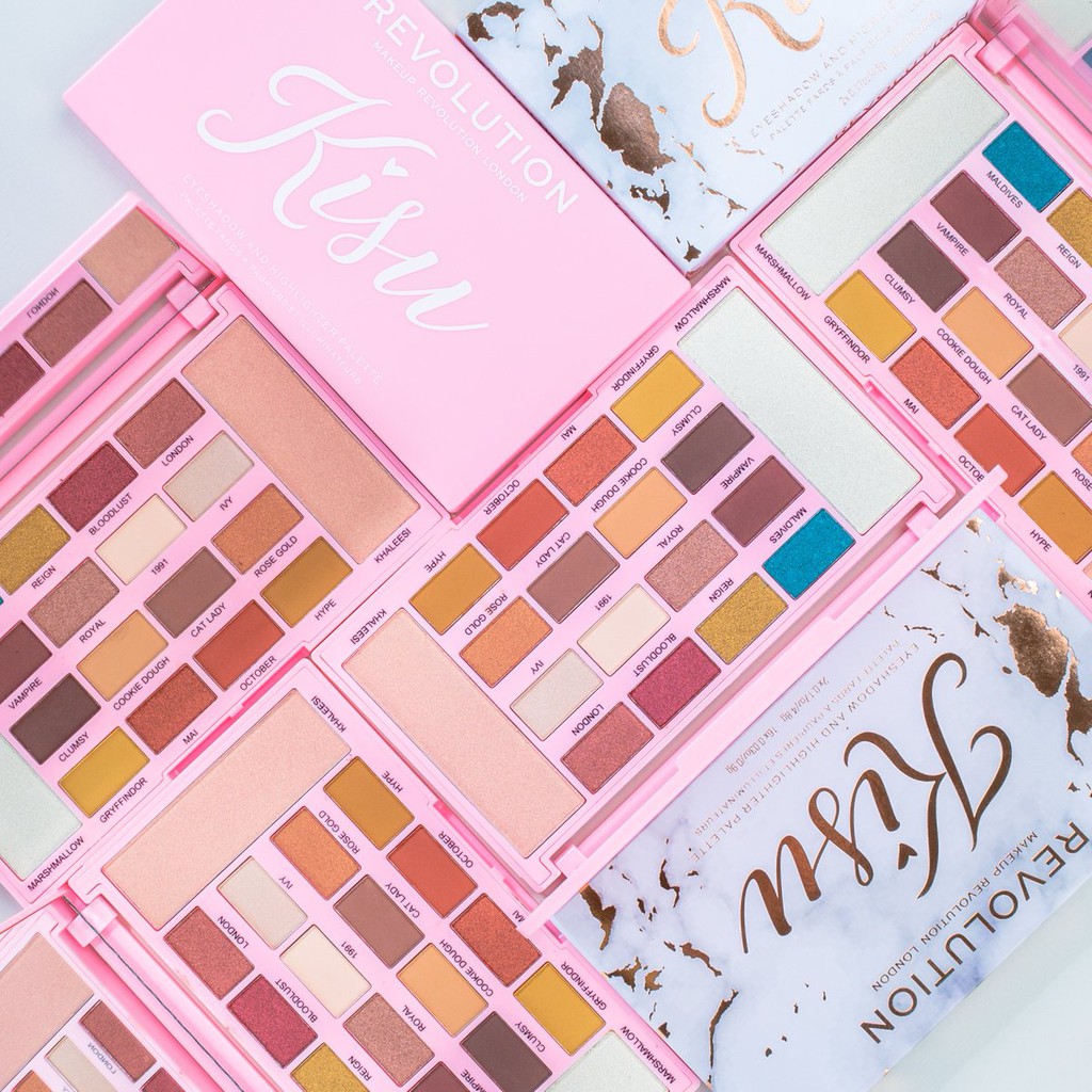 revolution x kisu eyeshadow & highlighter palette