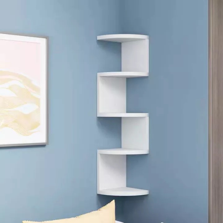 Wall Shelf Minimalist Floating Wall Mount Corner Shelves Storage Rack