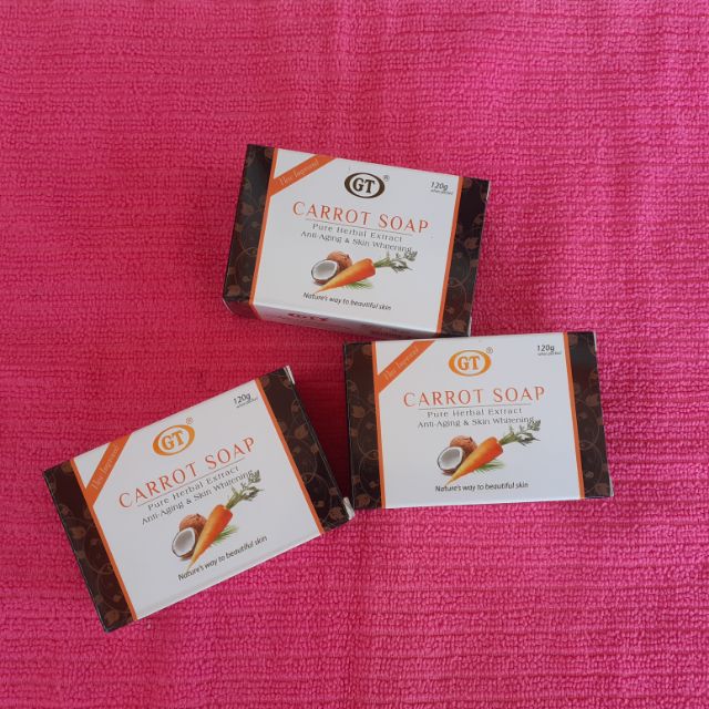 GT COSMETICS (3 of a Kind) GT Carrot Soap, Bleaching Soap and Papaya