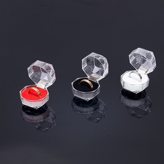 4cm*4cm Transparent Crystal Ring Box Acrylic Ring Box Earrings Jewelry Box