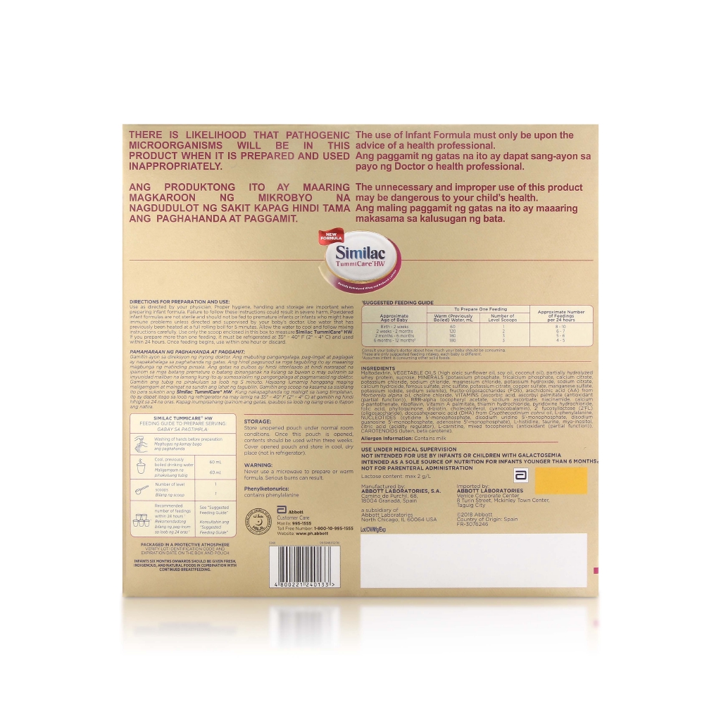 similac tummy care feedback