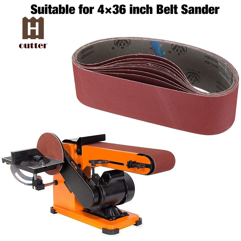 5pcs Abrasive Belt 100mm X 915mm 4*36Inch Alumina Sanding 40-320 Grit Polishing 
