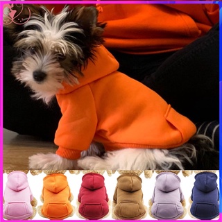 Solid PetHoodiesDogs Puppy Coat Jackets Sweatshirt for Chihuahua Doggie Cat Costume