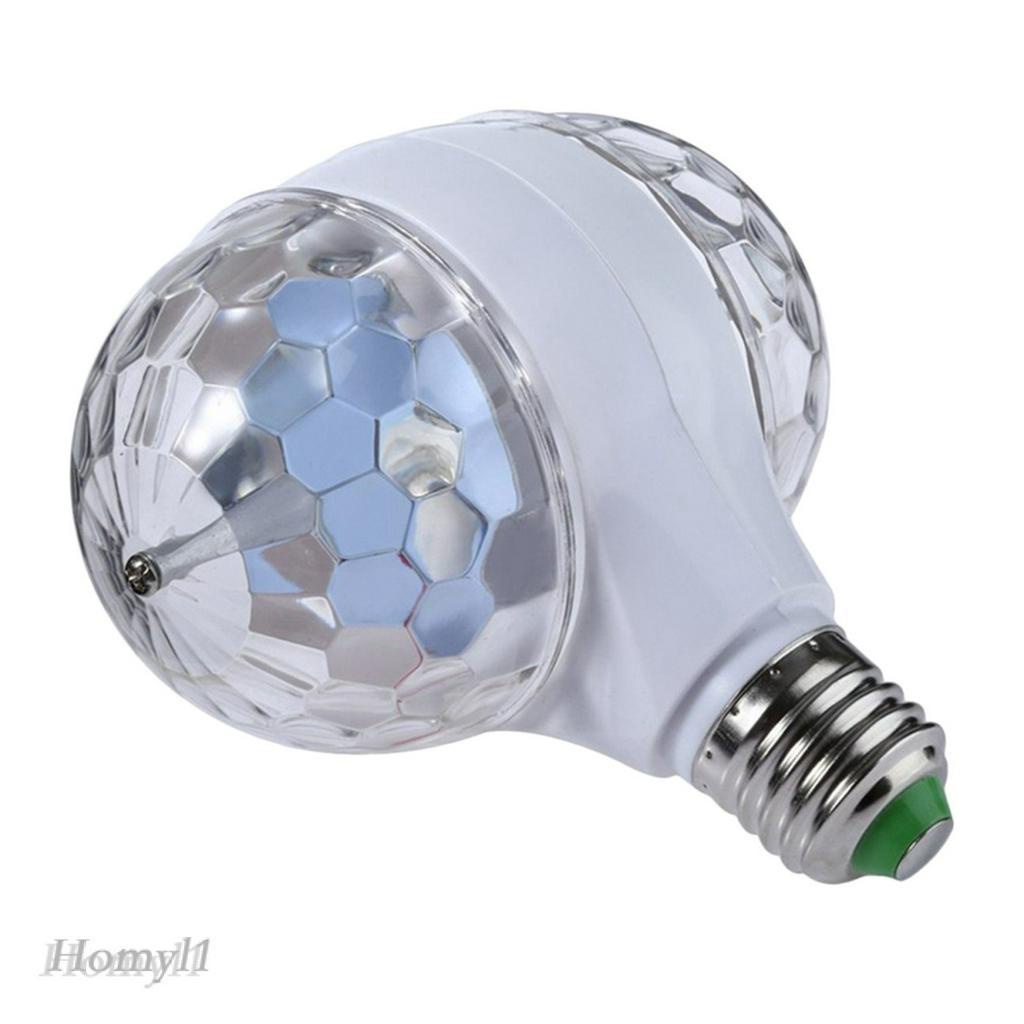 [HOMYL1] 1pc LED Lamp RGB Rotating Multi Coloured Disco Light Bulb Home Party KTV