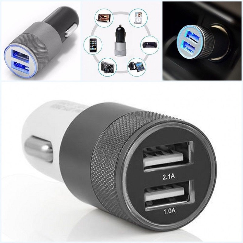 twin usb car charger adapter